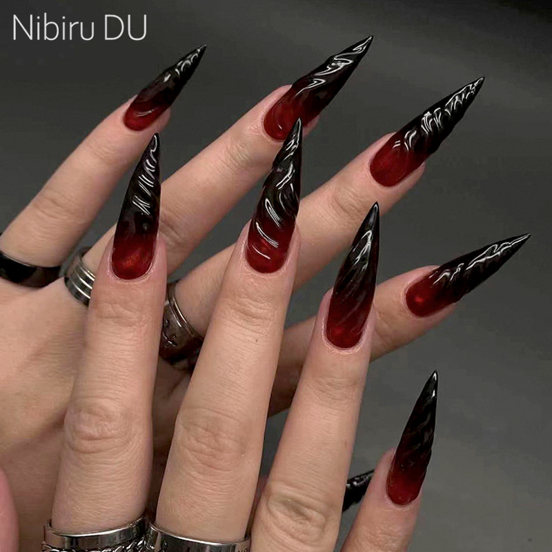 24Pcs Halloween Blood Press on – Nail Art Vampire recenzja i cena