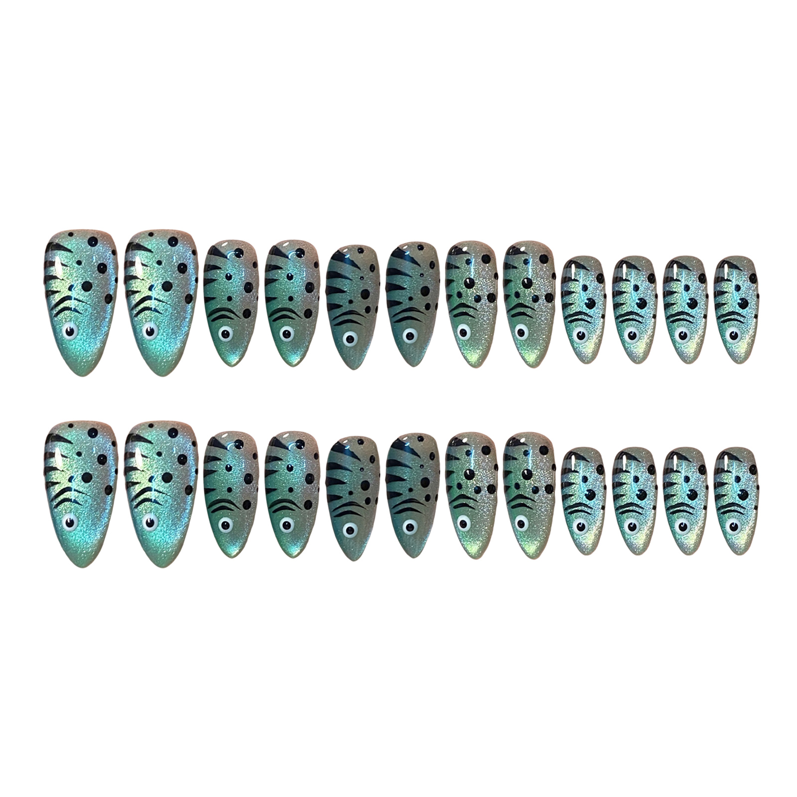 24 szt. Paznokcie z efektem ko – Nail Art Full Cat Eye recenzja i cena