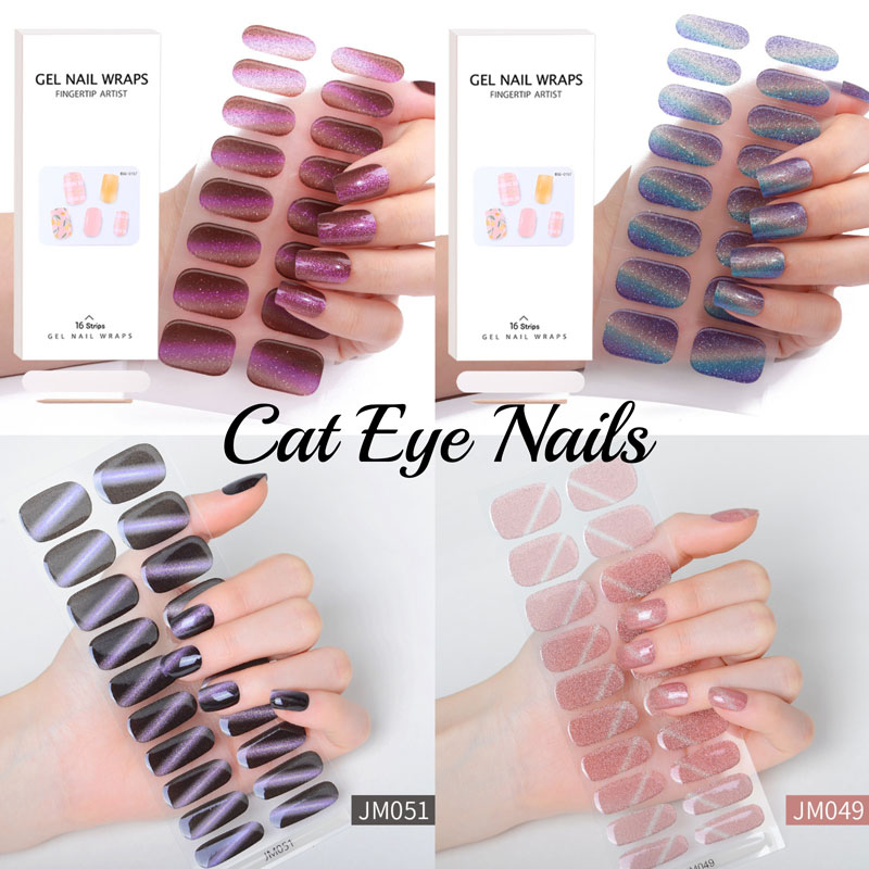 Półutwardzony żel naklejka na  – Nail Art Full Cat Eye recenzja i cena